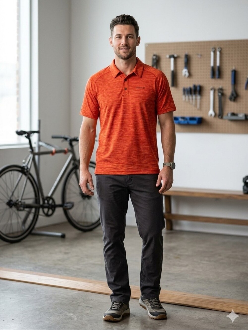 Merrell Men's short-sleeve performance polo shirt